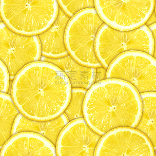 柠檬,切片食物,黄色,四方连续纹样,里蒙省,水果,素食,无人,生食