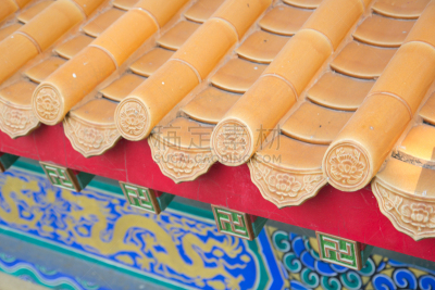 屋顶,寺庙,古董,水平画幅,墙,无人,雕刻物,手艺,古老的,时尚