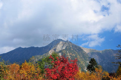 富山,黑部市,富山县,著名自然景观,自然,天空,水平画幅,秋天,无人,日本阿尔卑斯山脉