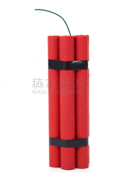 炸药,垂直画幅,留白,无人,白色背景,少量物体,工业,红色,概念,胶带