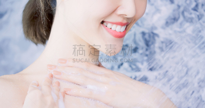 人体,女人,中国人,仅一个女人,幸福,润肤露,卫生,干净,女性,生活方式