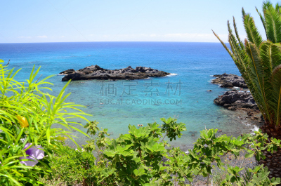 保垒之门,特内里费岛,海滩,西班牙,火山岩,金丝雀,旅途,热带气候,大西洋,梦想