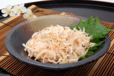 干的,日本食品,虾,小的,鱼干,水平画幅,日本,海产,海鱼,准备食物