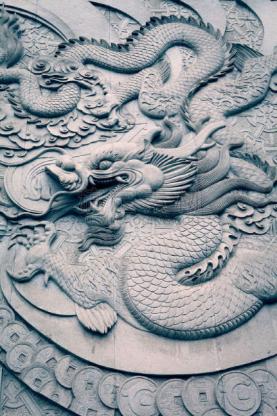 雕像,垂直画幅,灵性,道教,建筑,无人,符号,龙,装饰