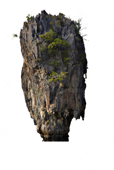 岛,白色背景,分离着色,皮划艇,水湾,皮船,垂直画幅,水,天空,美