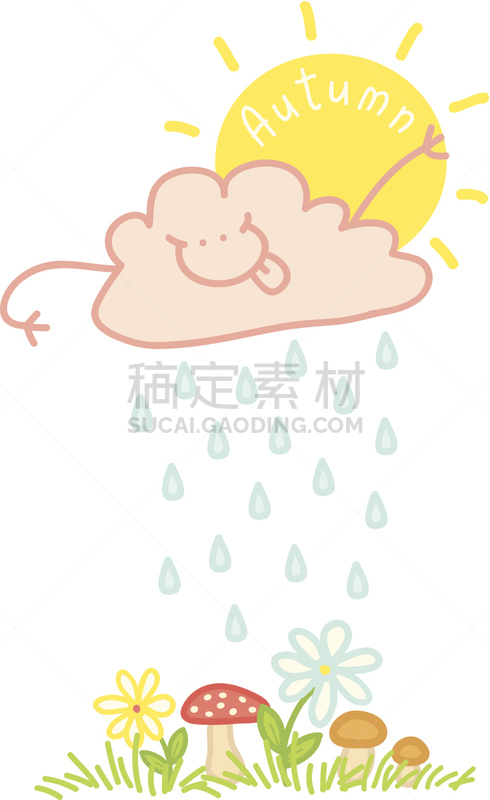 云,秋天,伞形毒菌,气候,云景,技术,草,植物,户外