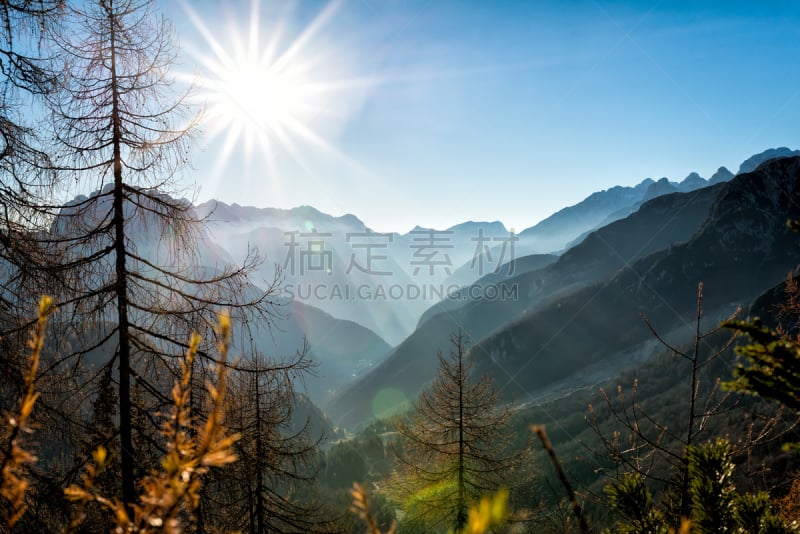 山,全景,天空,水平画幅,julian alps,无人,户外,石材,云景,高处