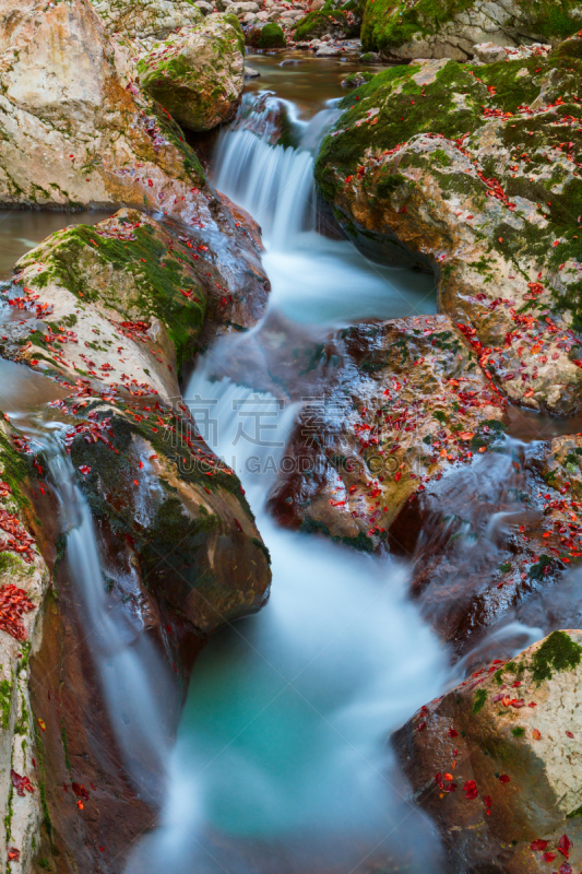 山,小溪,秋天,自然美,山谷,垂直画幅,水,美,公园,julian alps