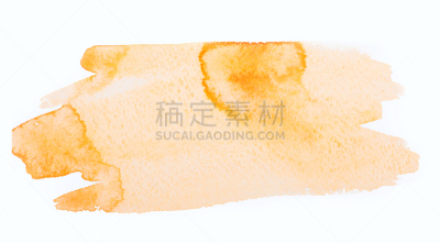 黄色,白色背景,水彩画,分离着色,肮脏的,调色板,点状,水平画幅,无人,绘画插图