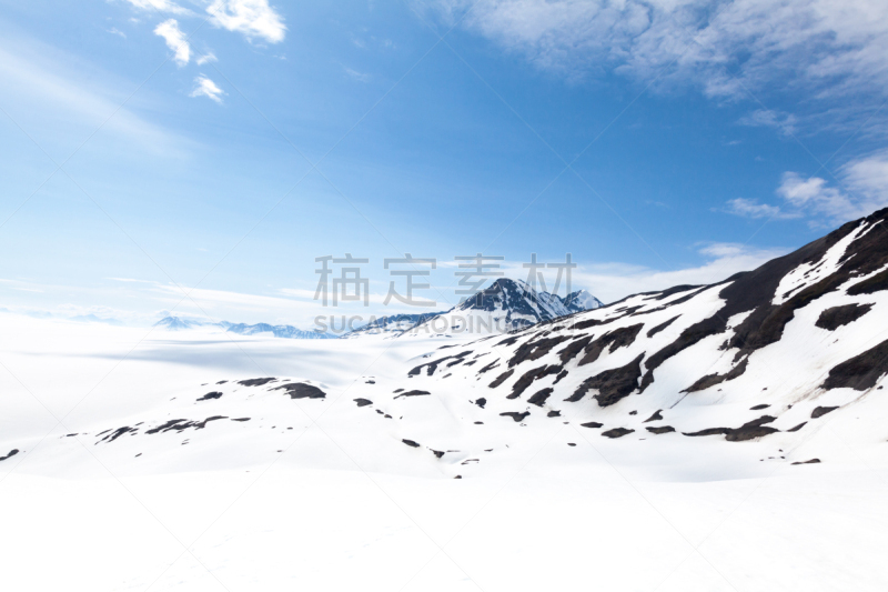 天空,日光,陡峭,在下面,公园,水平画幅,山,雪,无人,户外