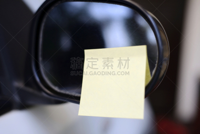 汽车,黄色,音符,空白的,水平画幅,消息,无人,笔记本,符号,陆用车