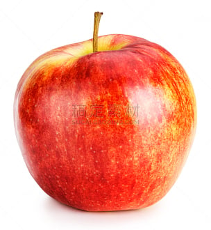 苹果,红色,垂直画幅,水果,无人,白色背景,背景分离,轮廓,白色,植物
