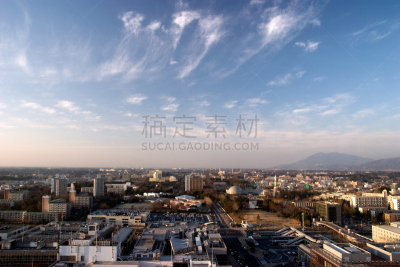 筑波,城市,航拍视角,茨城县,自然,天空,水平画幅,无人,路,日本
