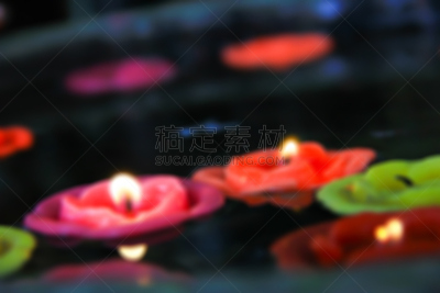 照明设备,运动模糊,蜡烛,图像,芳香的,水平画幅,夜晚,spa美容