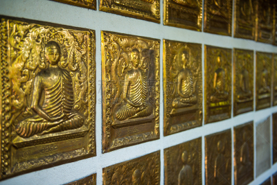 佛,黄金,盘子,科伦坡,园艺师,水,天空,公园,水平画幅,林区