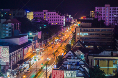 照明设备,城市,水平画幅,夜晚,无人,户外,都市风景,现代,韩国,著名景点
