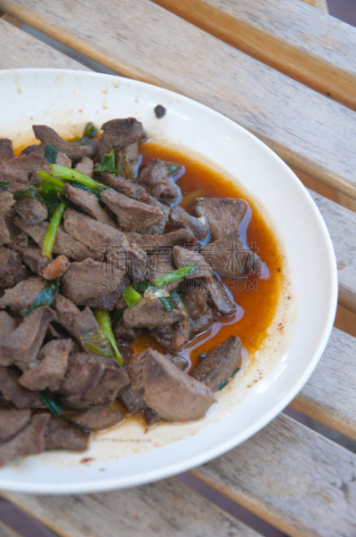 猪肉,白色,肝脏,发辫,餐具,垂直画幅,葱,无人,有机食品,膳食