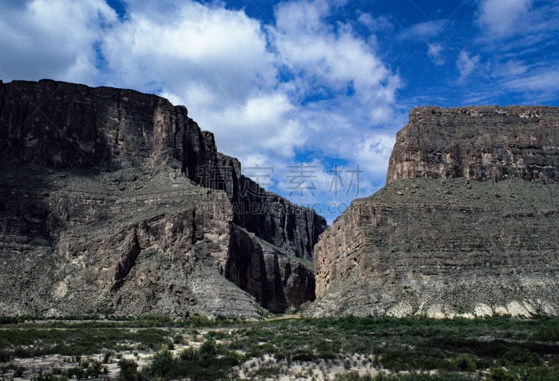 圣依莲娜峡谷,自然,白昼,格兰德河山谷,西南方向,垂直画幅,档案,图像,美国,春天