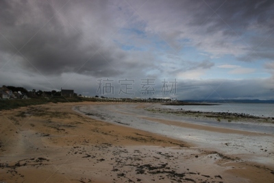 在下面,云,海湾,水,水平画幅,无人,海港,大西洋,苏格兰,夏天
