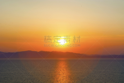 海洋,热,在上面,自然美,水,天空,早晨,曙暮光,夏天,光
