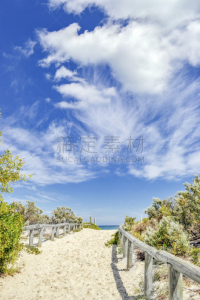 珀斯,海洋,西澳大利亚,海滩,弗里曼特尔港,看风景,云,fremantle,印度洋,海岸线