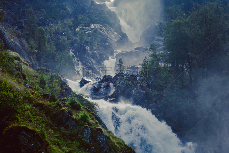 恶魔之舌,夏天,地形,山,全景,自然美,挪威,voringsfossen,埃德峡湾,奇迹石