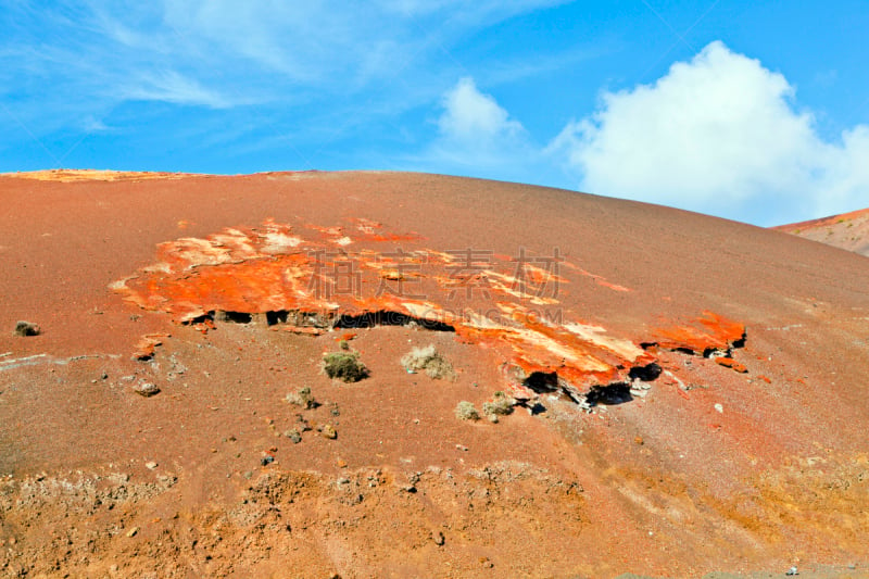 timanfaya national park,兰萨罗特岛,西班牙,火山,天空,水平画幅,无人,火山地形,大西洋群岛,户外