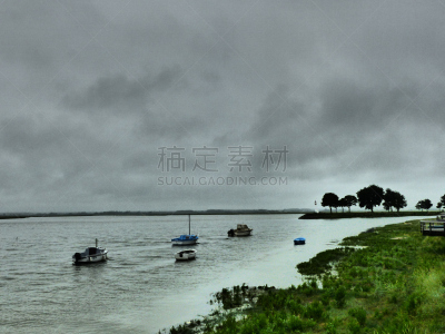 法国,索姆,毕加底,水平画幅,无人,河流,户外,云景,水湾,摄影