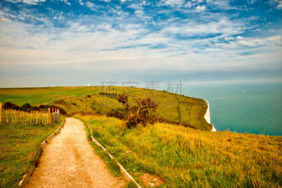 white cliffs,地形,风景,多佛,水,天空,水平画幅,云,无人,英格兰