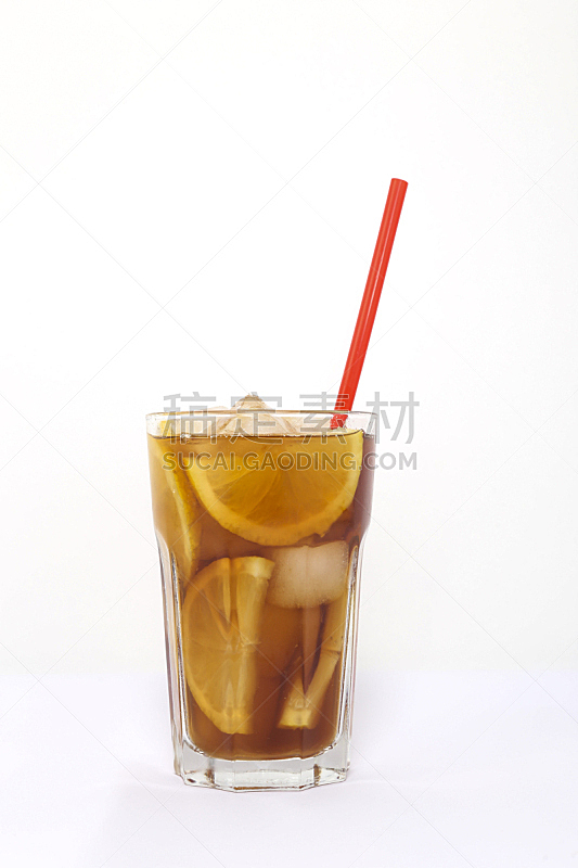 冰茶,玻璃杯,垂直画幅,褐色,无人,柠檬苏打水,湿,鸡尾酒,果汁,夏天