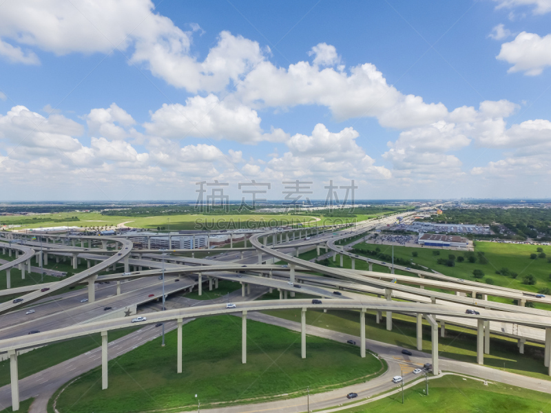 天空,10号州际公路,蓝色,雾,天桥,水平画幅,无人,交通,户外,十字路口