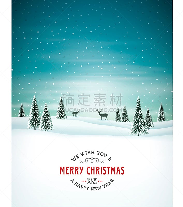 Christmas Background with Text