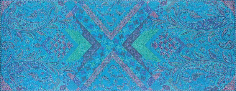 地毯纹样,螺旋花纹呢,女人头巾,丝绸,蓝色,传统,羊绒披肩,开士米绒线,披肩,纺织品