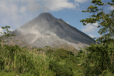 阿雷纳火山,自然,水平画幅,地形,熔岩,火山地形,自然地理,户外,哥斯达黎加