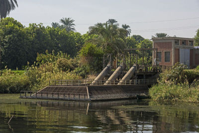 埃及,尼罗河,风景,巨大的,地形,泵站,环境,草,工程,石油管道