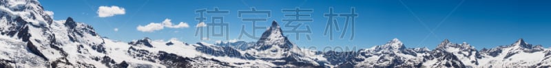 马特洪峰,全景,风景,日光,白昼,天空,戈尔内格拉特,水平画幅,山,雪