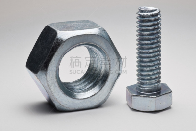 螺钉,螺母,不合身服装,超小号,穿入,水平画幅,银色,无人,平视角,背景分离