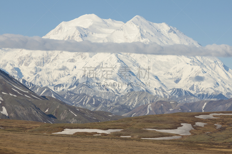 麦金利峰,丹那利国家公园,阿拉斯加,风景,山,冷,阿拉斯加山脉,天空,国家公园,水平画幅