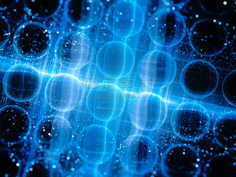 透镜,蓝色,背景聚焦,球体,纳米技术,半导体,技术,小的,分子结构,物理学