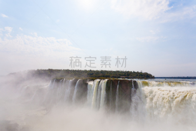 伊瓜苏瀑布,风景,阿根廷,南美,水,伊瓜苏河,水平画幅,瀑布