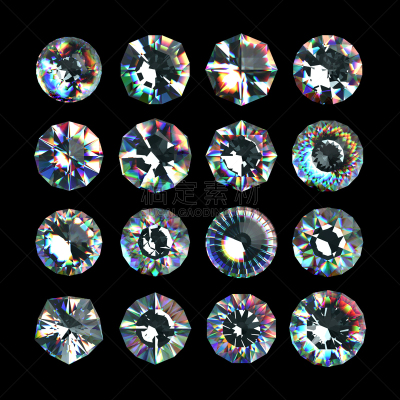 宝石,三维图形,横截面,钻石,多样,水晶,透明,侯爵夫人公寓大楼,立方氧化锆,亮闪闪