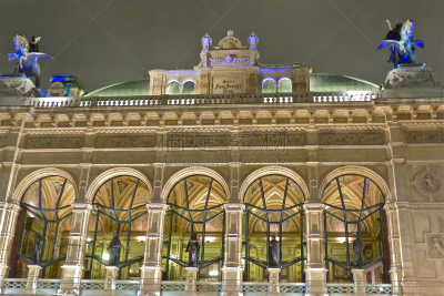 Autriche-Opéra, Vienne, façade