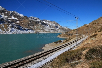 山口,风景,白湖,皮兹伯尼纳,格劳宝登州,水,天空,水平画幅,雪,无人