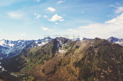 山,在上面,阿尔泰自然保护区,休眠火山,夏天,户外,天空,旅行者,日本,花岗岩