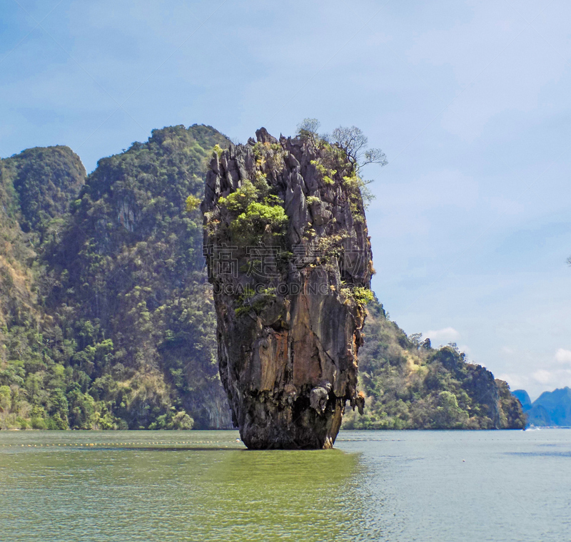 泰国,詹姆斯庞德岛,水平画幅,攀牙湾,普吉岛,旅行者,摄影