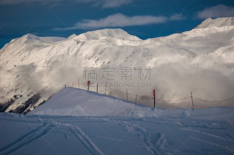 雪,云,巨大的,围墙,粉末状雪,阿里耶斯卡,体育界,天空,水平画幅,山