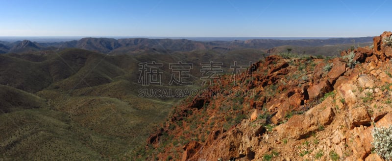 猪肉,山脉,南澳大利亚,桉胶树,弗林德斯岛,偏远地区,水平画幅,山,无人,户外