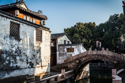 周庄,中国,威尼斯,江苏省,水平画幅,建筑,无人,乡村,亚洲,上海