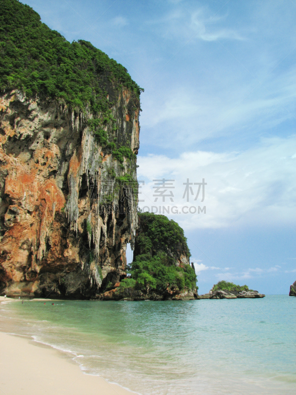 甲米,海滩,馕,佛,小皮皮岛,奥南湾,皮皮岛,石笋,钟乳石,喀斯特