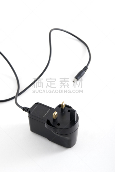 电插头,白色,分离着色,三个物体,图钉,电缆,垂直画幅,无人,背景分离,黑色